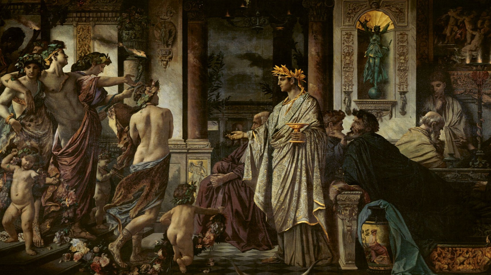 Anselm Feuerbach, The Symposium (1871–1874). National Gallery, Berlin, Germany
