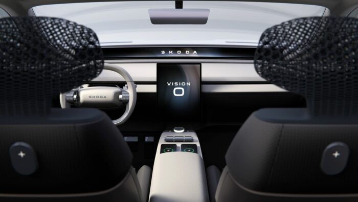 Skoda Vision vagy Concept 2025 belső tér 1 700x395