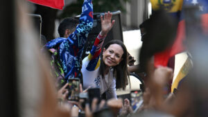 A Nobel Peace -díjas María Corina Machado odaadja a díjat Donald Trumpnak