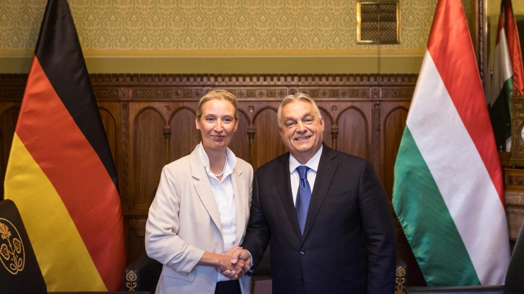 Alice Weidel találkozik Orbán miniszterelnökkel, és dicséri Magyarországot a béketalálkozó megrendezéséért