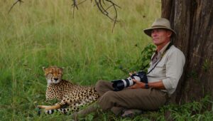 Lélegzetelállító: egy természetfotós egy fa alatt egy alvó gepárd mellett ébred