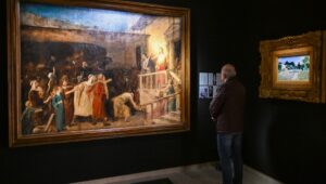 Magyarország legnagyobb LEGO alkotása Munkácsy klasszikus festményének újragondolásához