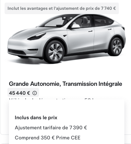 Tesla Model Y árak és opciók - készletes autók