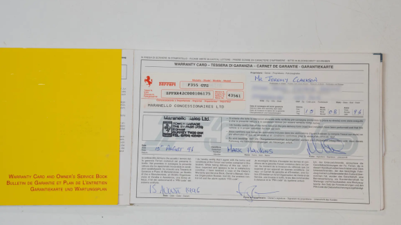 A dokumentumokban jól látható Clarkson neve. © Jonathan Jacobs RM Sotheby's