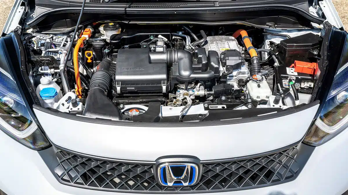 Honda Jazz e:HEV 2025 hibrid rendszer, 1.5 i-VTEC és villanymotor