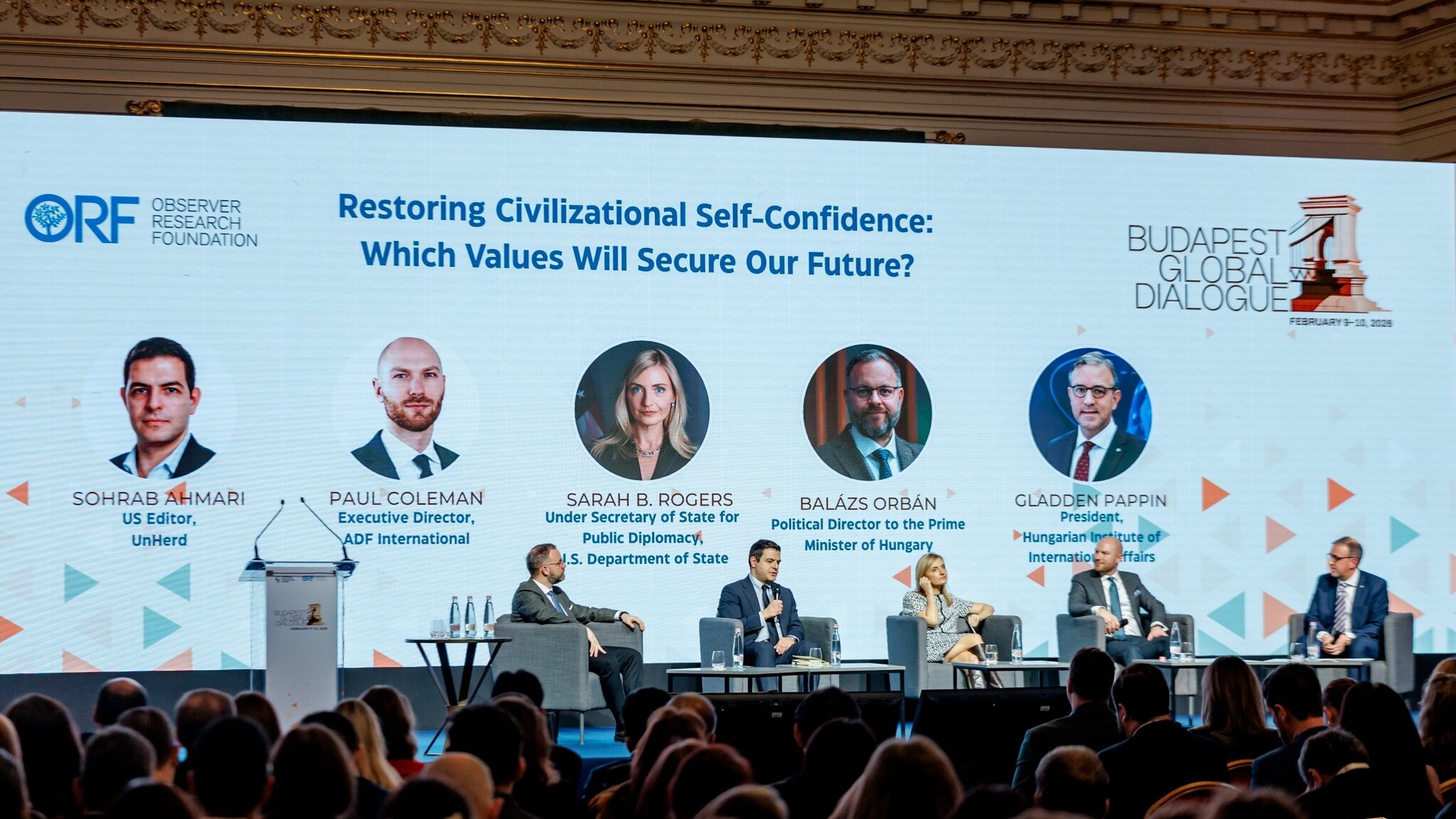 Sarah B Rogers, Orbán Balázs Open Budapest Global Dialogue 2026