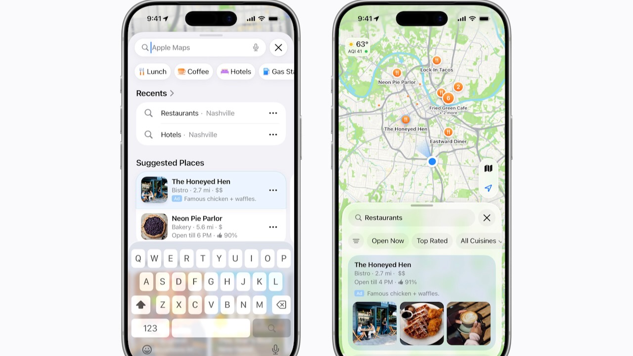 A reklám eléri az Apple Maps-et, de az autók CarPlay-jében (egyelőre) nem