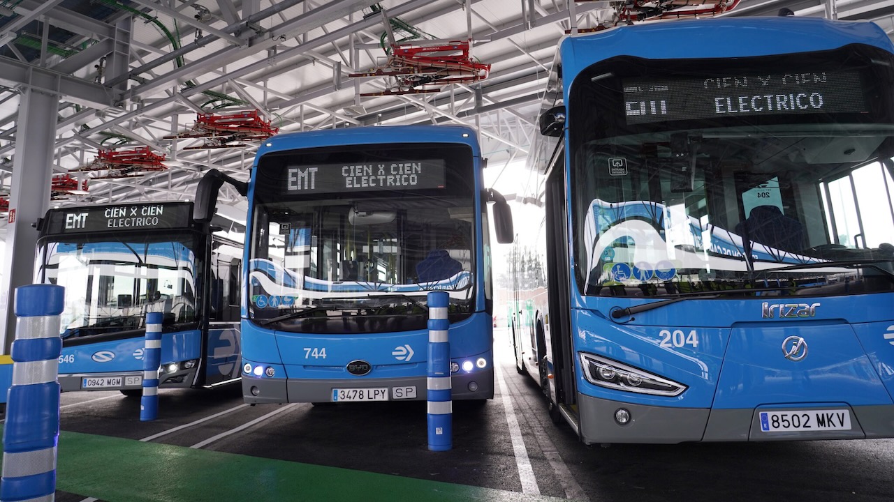 Az EMT Madrid 120 új elektromos autóbusszal bővíti a flotta villamosítását